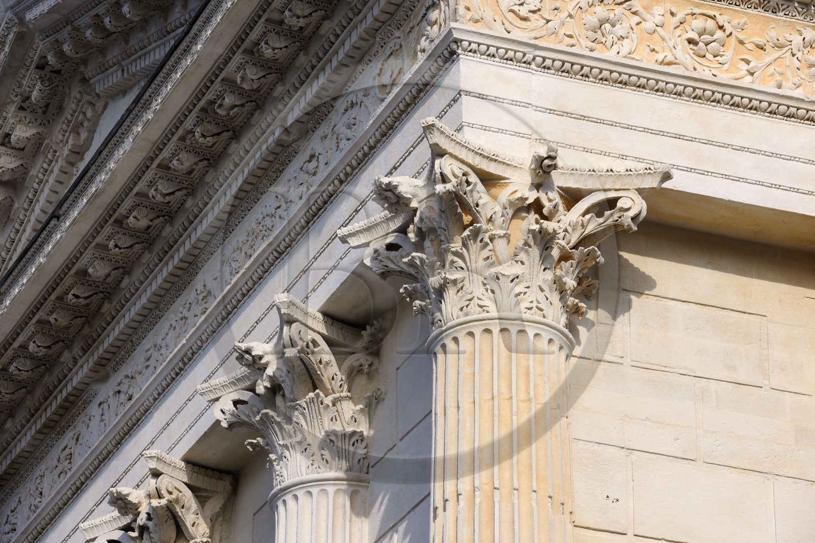 France, Gard, Nimes, Maison Carre, former Roman temple of the 1st century BC, Museum of Contemporary Art