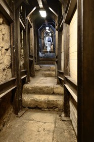 Israel, Jerusalem, holy city, the stepped road build under Herod the Great, path of pilgrims, going from the Temple Mount to the Pool of Siloam