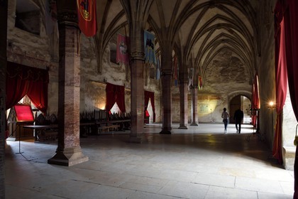 Romania, Transylvania, Hunedoara, Hunyad Castle or Corvin Castle, the diet room