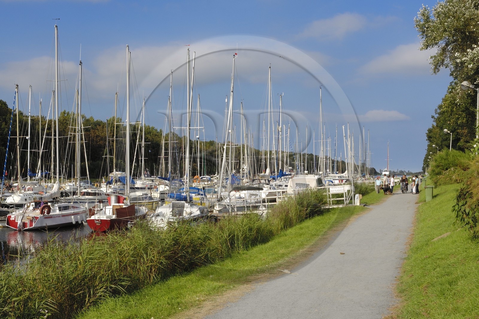 France, Manche (50), Carentan, le port sur le canal de Vire et Taute