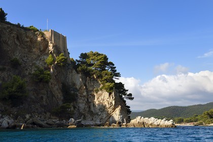 France, Var, Bormes les Mimosas, Brégancon Fort, official residence of the President of the Republic