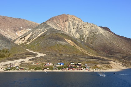 Groenland, cote Nord-Ouest, Murchison sound au nord de la baie de Baffin, Siorapaluk, village le plus septentrional du Groenland