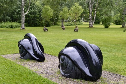 Sweden, Vasterbotten County, Umea, Umedalen sculpture parc, Eye Benches II (1996–1997) from Louise Bourgeois