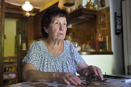 France, Var, Provence Verte, Barjols, Denise Carrera former employee of the tanneries today closed