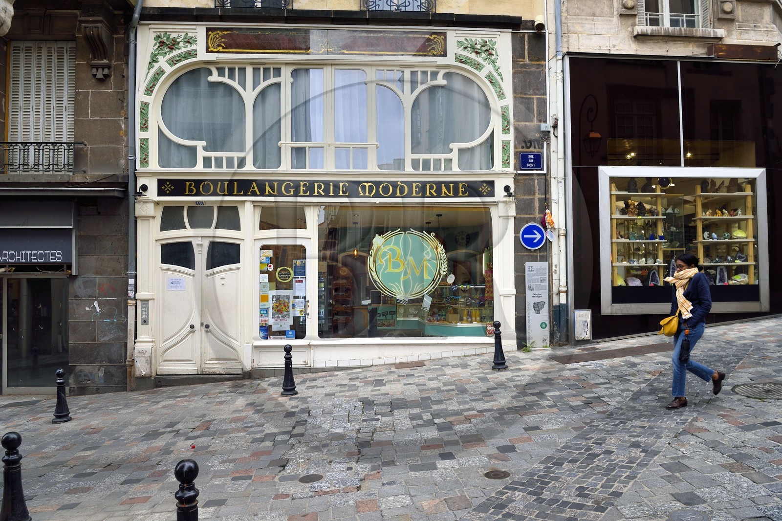 France, Puy de Dome, Clermont Ferrand, the art nouveau boulangerie moderne bakery in the rue du port neighborhood since 1905