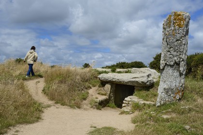 France, Morbihan, Gulf of Morbihan (Golfe du Morbihan), Locmariaquer, Dolmen des Pierres Plates