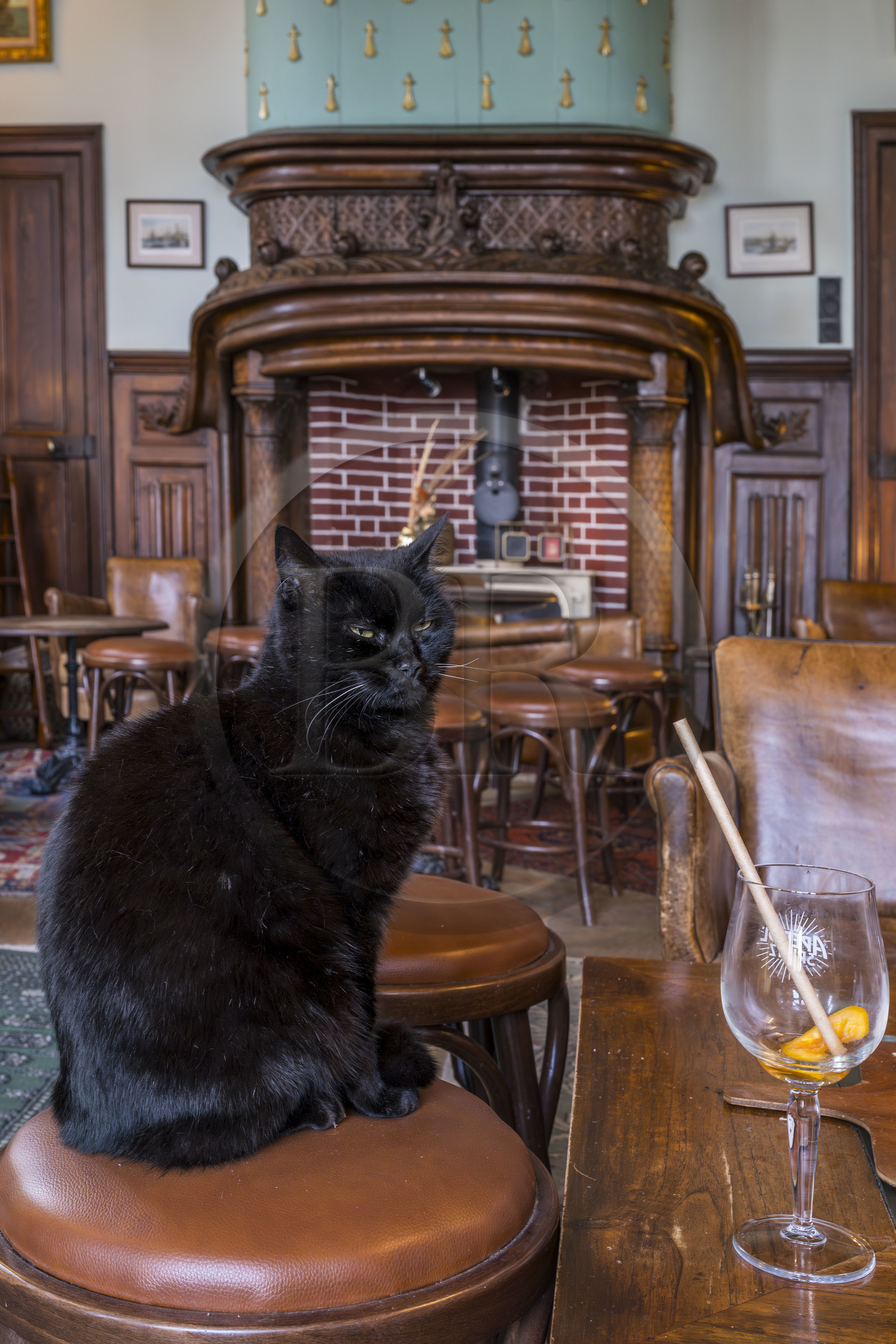 France, Morbihan (56), rade de Lorient, Larmor-Plage, port de plaisance du Kernevel, Restaurant bar la Villa Margaret