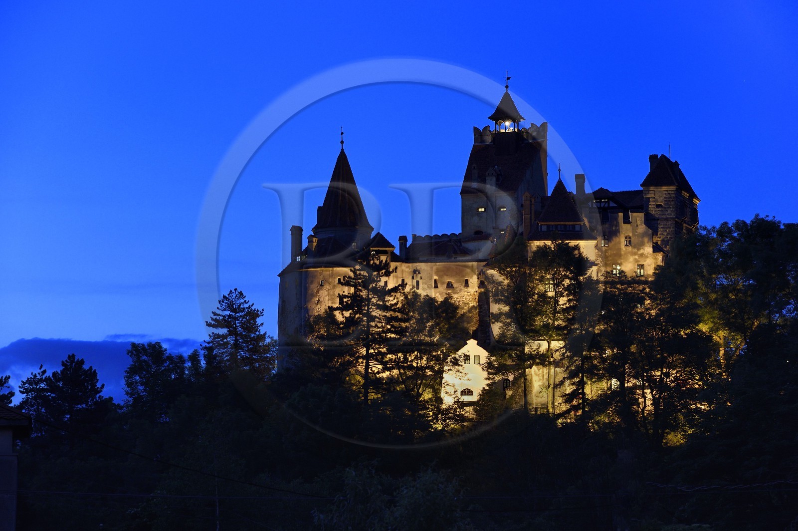 Roumanie, Transylvanie, région de Brasov, chateau de Bran du XIIIème siècle associé dans la mémoire collective à Vlad III l'Empaleur et au personnage de Dracula qu'il a inspiré