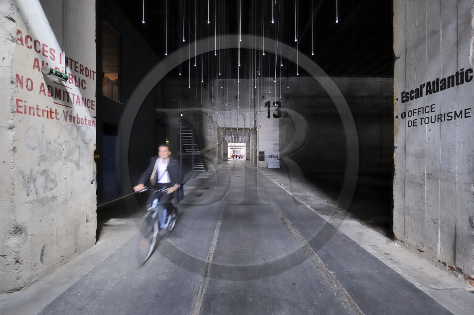 France, Loire-Atlantique (44), port de Saint-Nazaire, ancienne base sous-marine