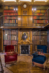 France, Oise, Chantilly, the castle of Chantilly, the library (Cabinet des Livres)