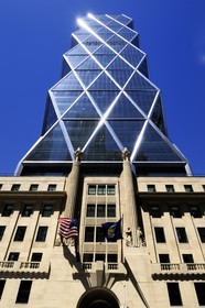 United States, New York, Manhattan, Midtown, Hearst Magazine building (2006) on 8th Avenue at 300 West 57th Street