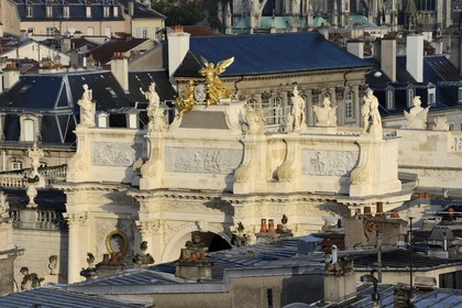France, Meurthe-et-Moselle, Nancy, Place Stanislas (former Place Royale) built by Stanislas Leszczynski in the 18th century, listed as World Heritage by UNESCO, Triumph Arch (Here Gate)