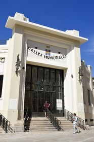 France, Var, Toulon, the former municipal covered market in the Art-deco style transformed into gourmet halls