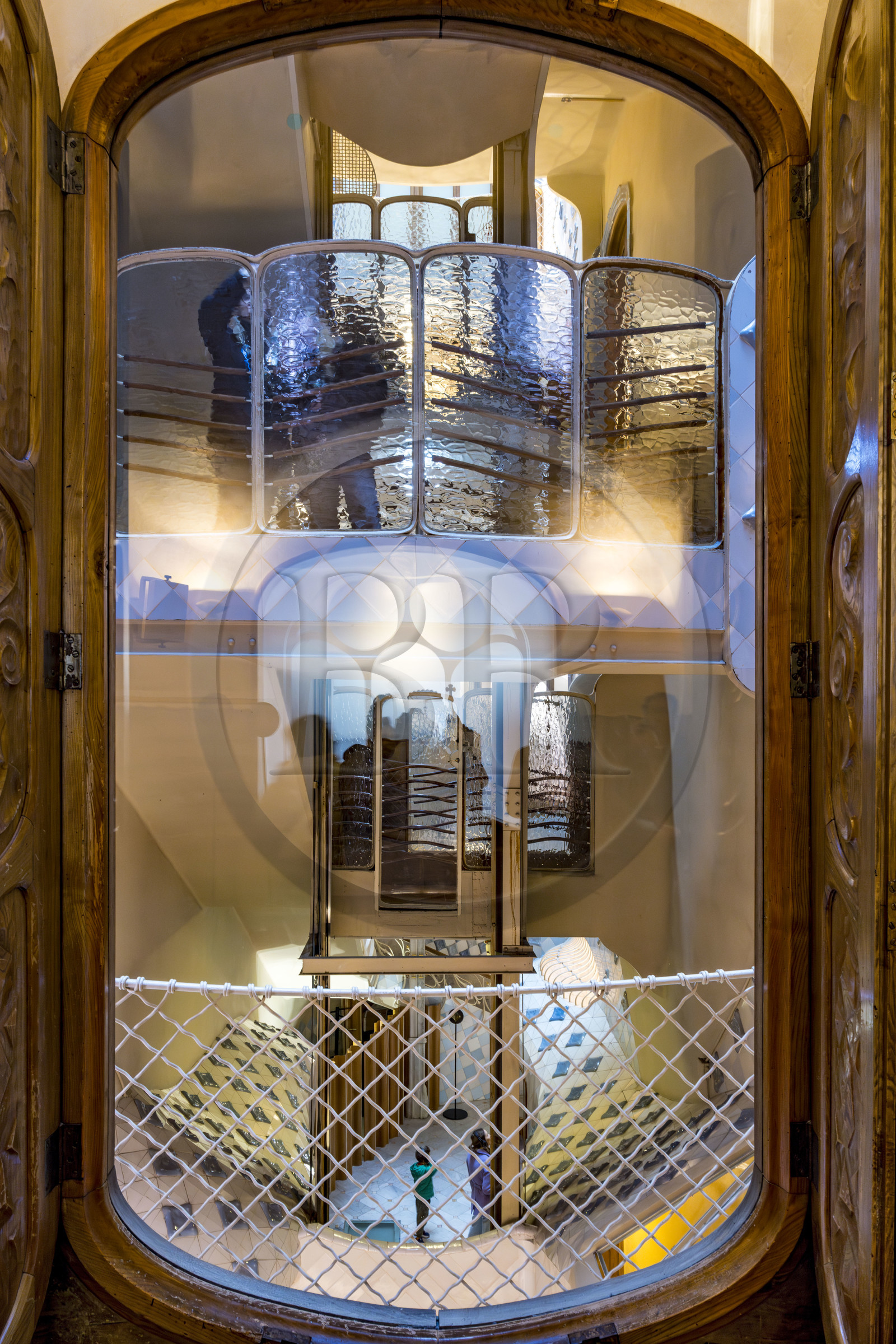 Espagne, Catalogne, Barcelone, quartier de l'Eixample, Passeig de Gracia, Casa Batllo de l'architecte du modernisme catalan Antoni Gaudi, site classé au Patrimoine Mondial de l'UNESCO