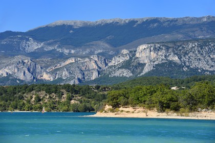 France, Var (83), Parc Naturel Régional du Verdon, lac de Sainte Croix
