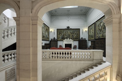 France, Herault, Pezenas, old city, hotel Saint Germain, nowadays Vulliod-Saint-Germain museum