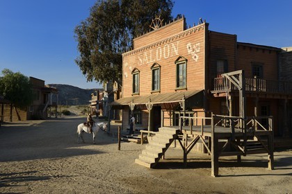 Espagne, Andalousie, province de Almeria, désert de Tabernas, parc d'attraction Fort Bravo Texas Hollywood, c'est ici que fut tourné les 7 Mercenaires de John Sturges mais aussi Les Pétroleuses de Christian-Jaque et Pour Une Poignée de Dollars de Sergio Leone