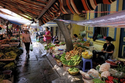 Vietnam, Hanoï, quartier des 36 rues dans la vieille ville, marché Hang Be