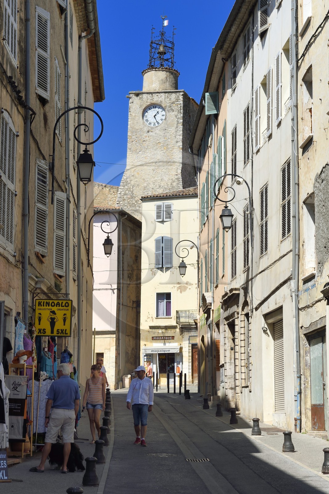 France, Var (83), La Dracénie, Lorgues, la Tour de l'Horloge