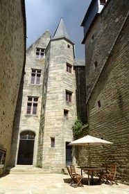 France, Morbihan, Gulf of Morbihan (Golfe du Morbihan), Vannes, the polygonal tower of Chateau-Gaillard, museum of History and Archeology