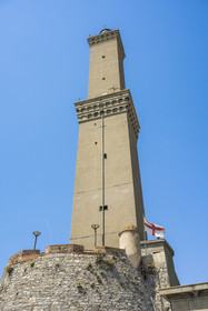 Italie, Ligurie, Gênes, le phare de la Lanterna qui domine le port