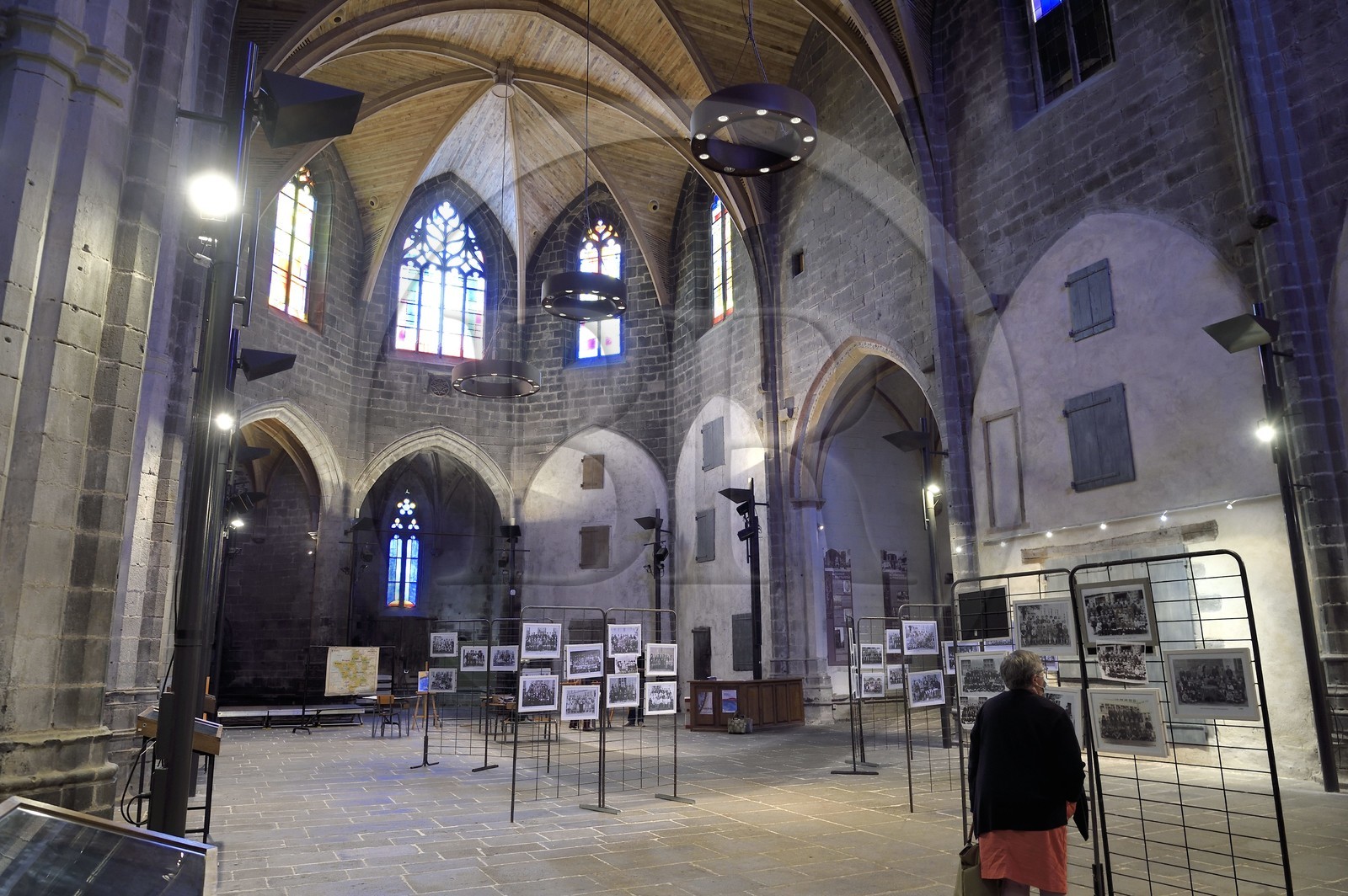 France, Cantal (15), Saint-Flour, Halle aux Bleds ancienne Notre Dame de la Collégiale