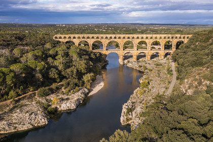 France, Gard,  (aerial view)