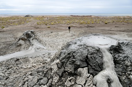 Azerbaïdjan, Gobustan, Parc national de Gobustan, volcans de boue